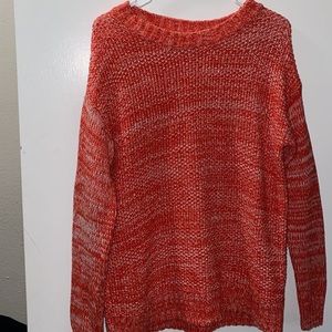 Gap Red + White Knit Sweater